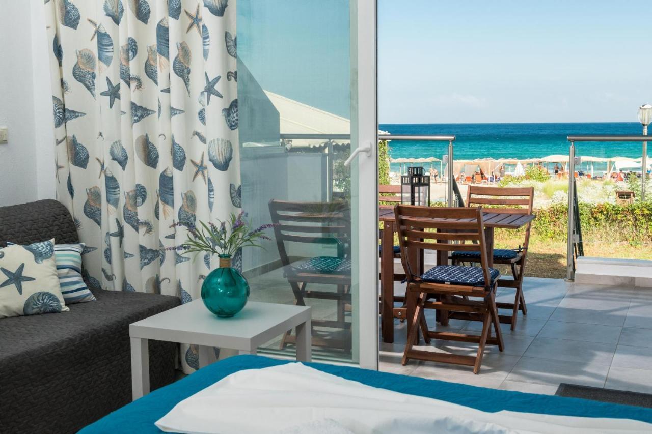 Artemis Beach Apartments Hriszí Amudiá Kültér fotó