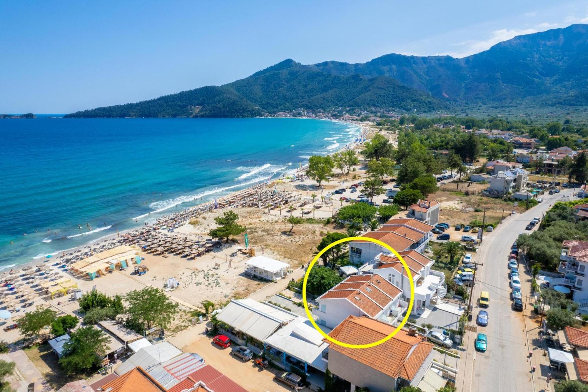 Artemis Beach Apartments Hriszí Amudiá Kültér fotó