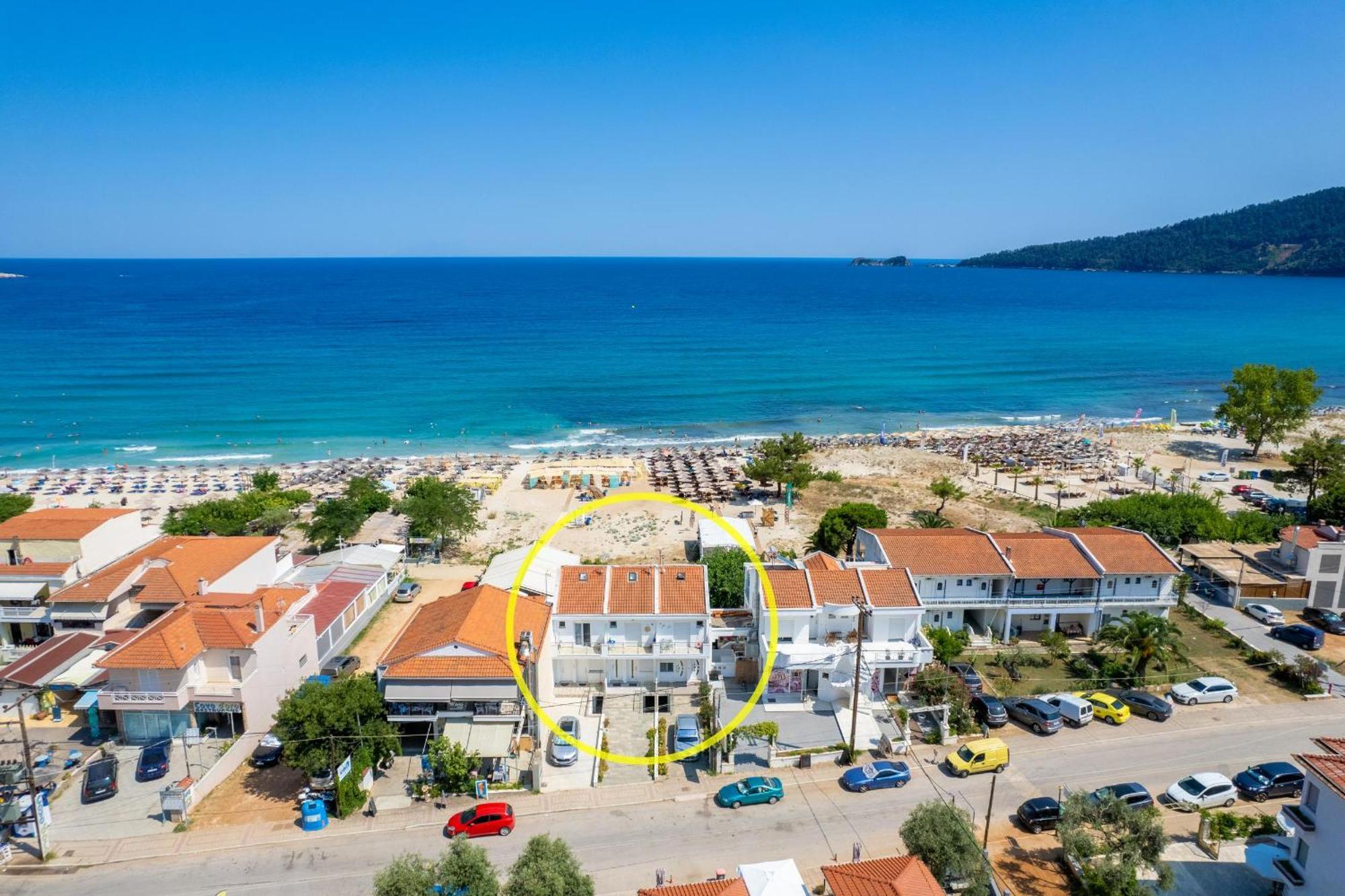 Artemis Beach Apartments Hriszí Amudiá Kültér fotó