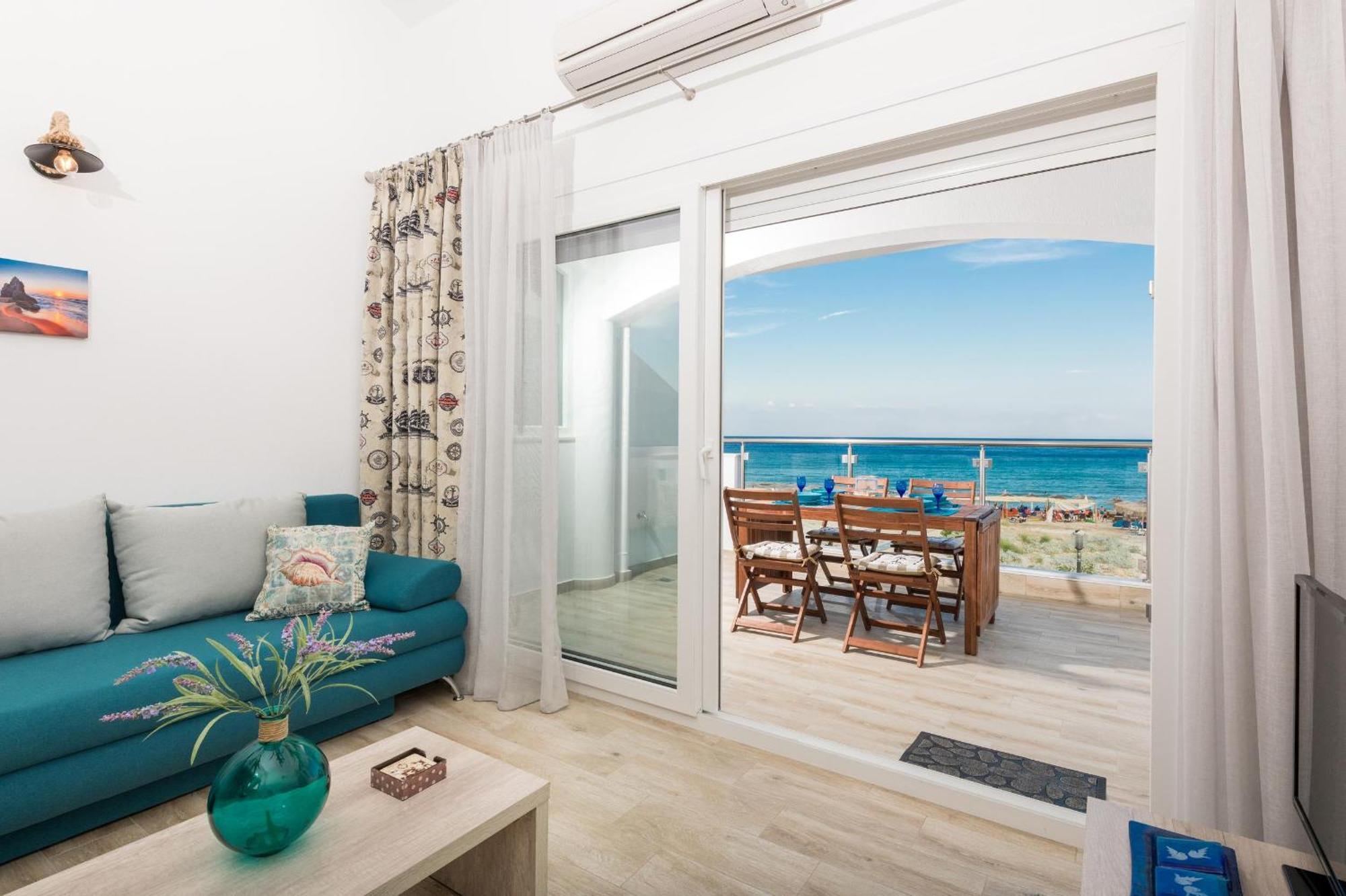Artemis Beach Apartments Hriszí Amudiá Kültér fotó