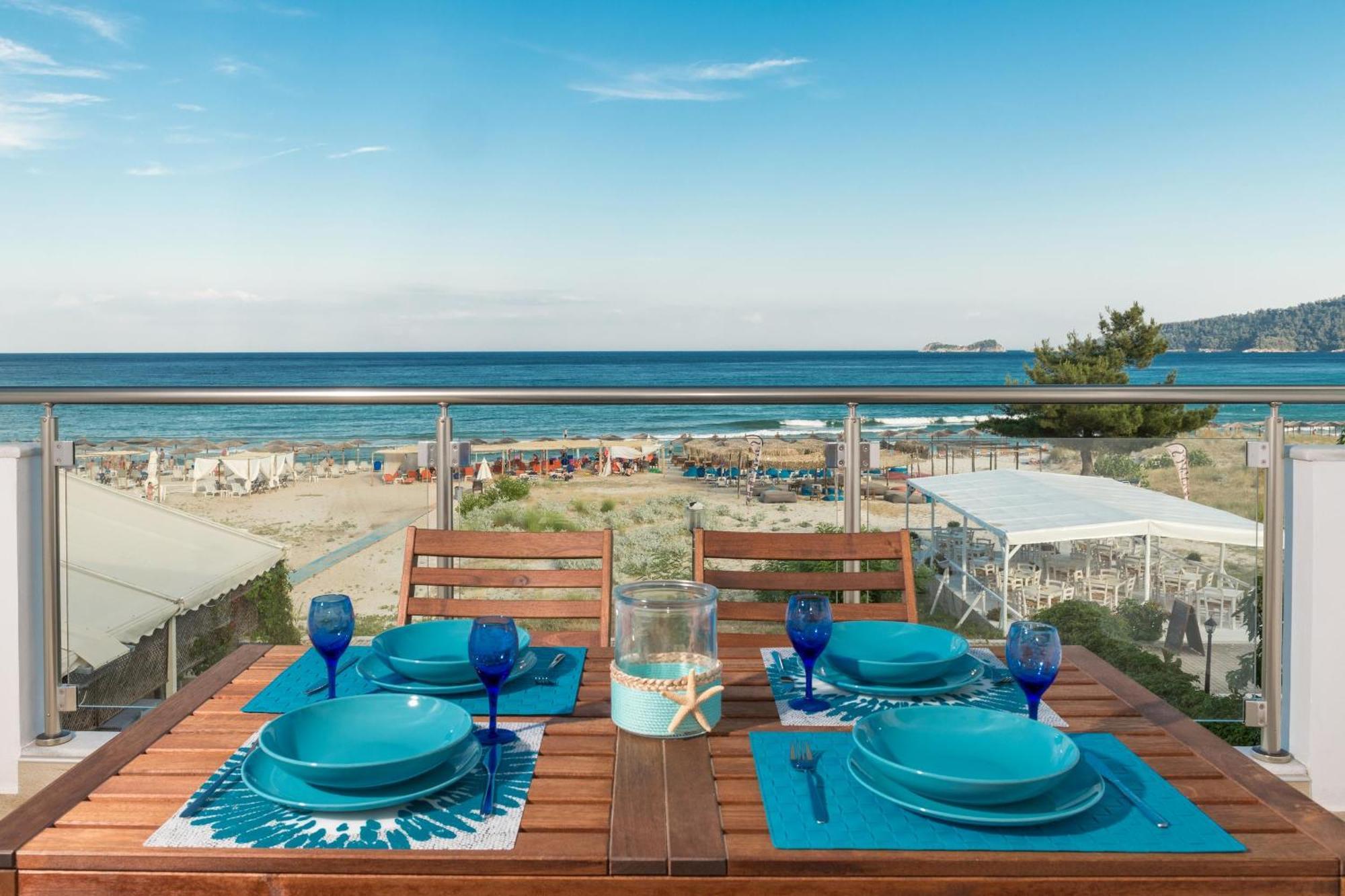 Artemis Beach Apartments Hriszí Amudiá Kültér fotó